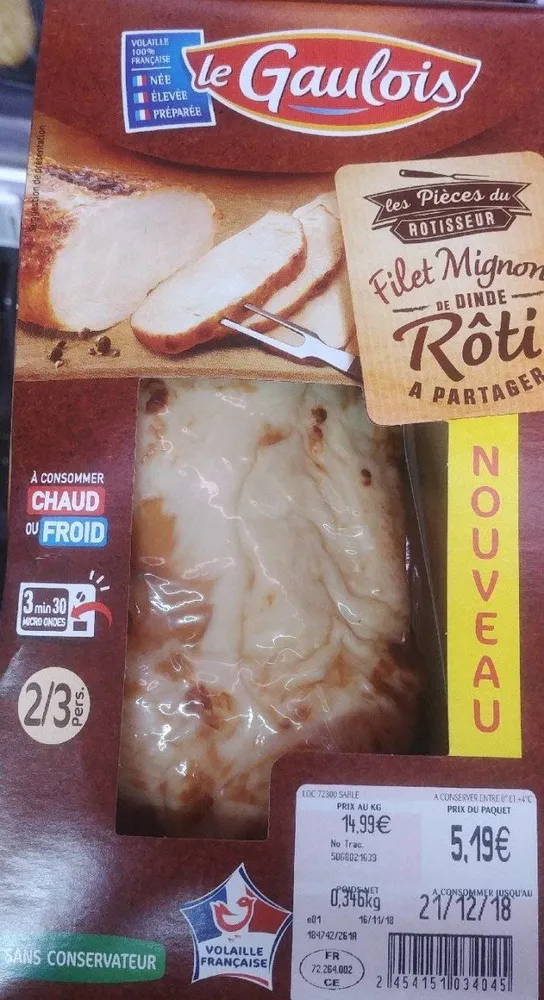 Filet mignon de dinde