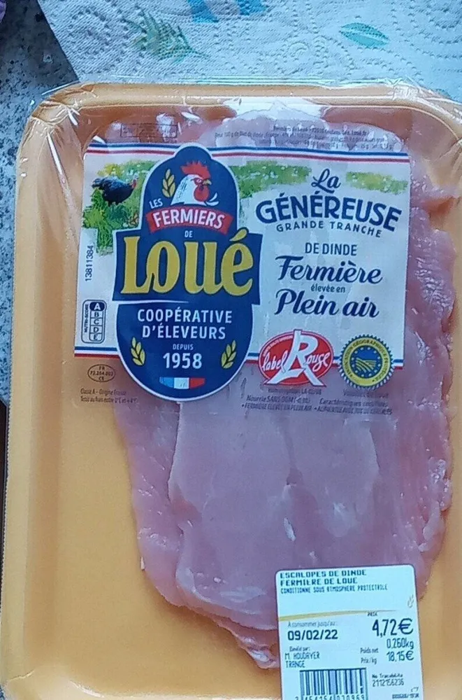 Escalopes de dindes