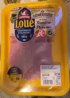 La généreuse grande tranche de dinde fermière
