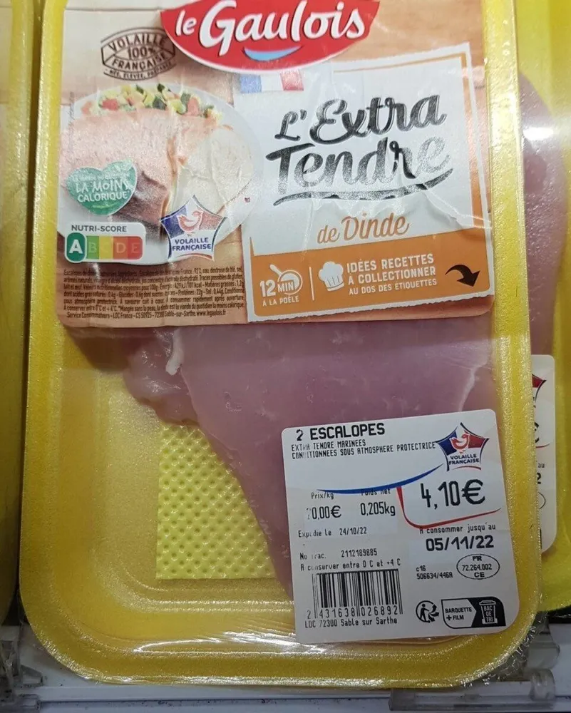 Escalopes extra-tendres de dinde