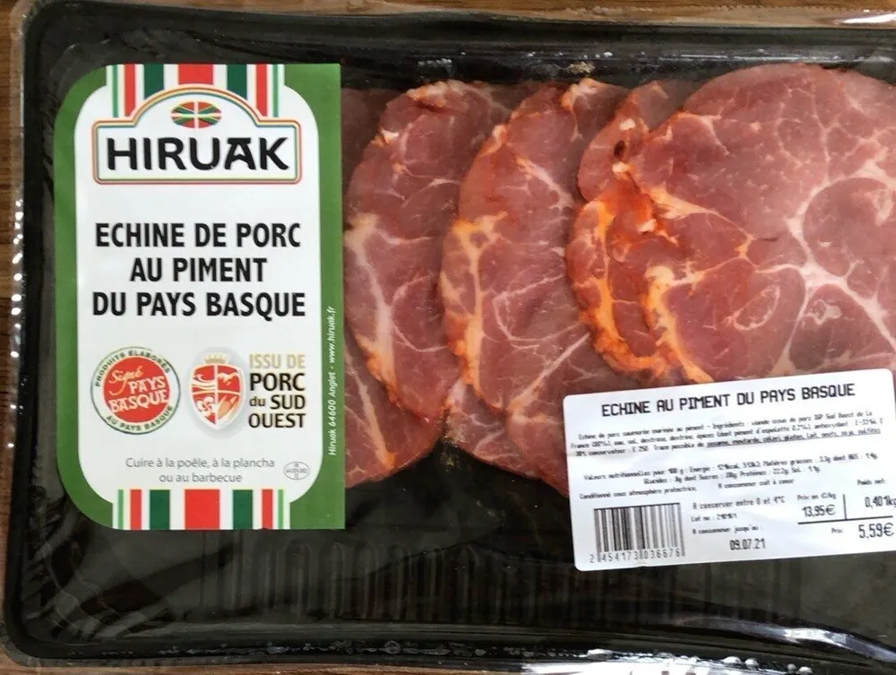 Echine de porc basque