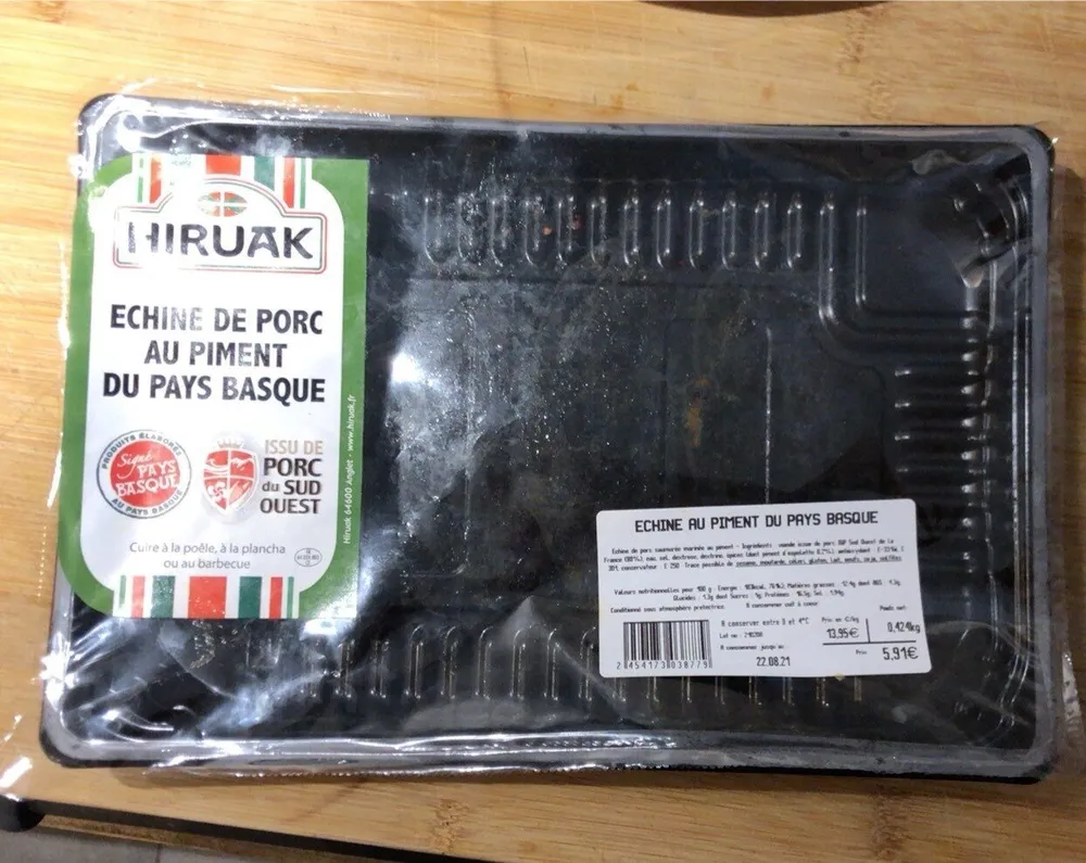 Échine au piment du pays Basque