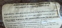 Andouille des Gourmets au lard et au piment d'espelette