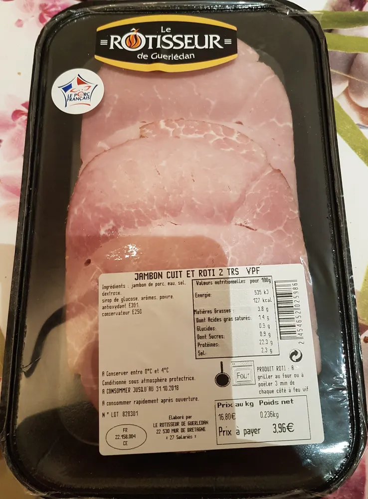 jambon cuit et roti