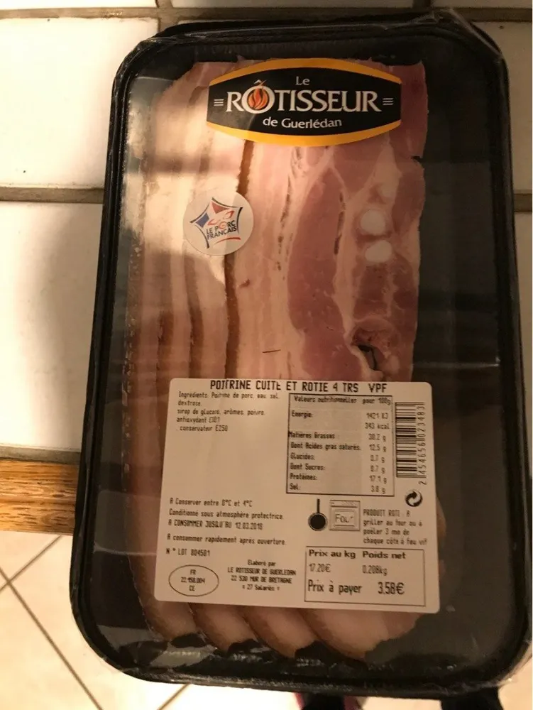 Poitrine cuite