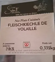 Fleischkiechle de volaille