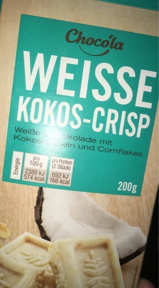 Weisse Kokos-crisp