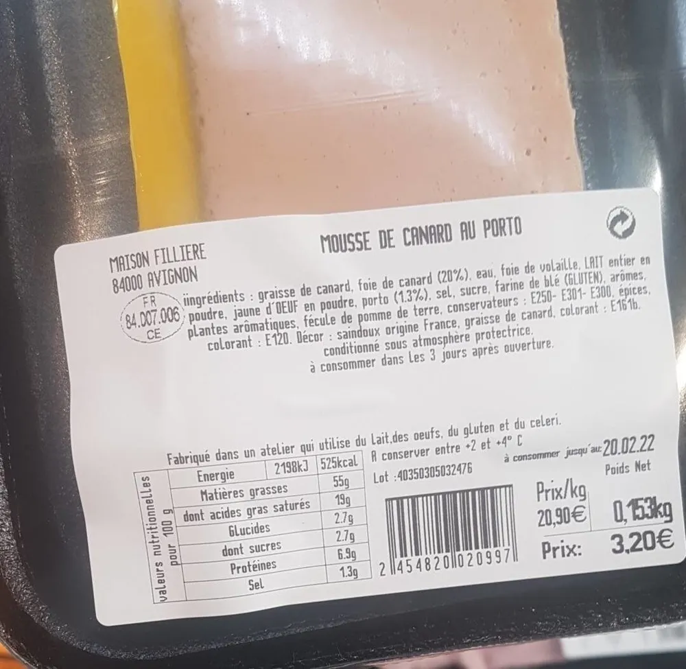 Mousse de canard au porto