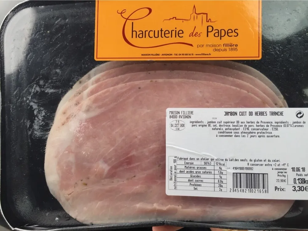 Jambon cuit DD herbes tranche