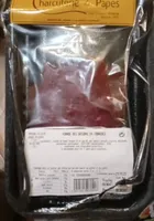 Viande des grisons en tranches