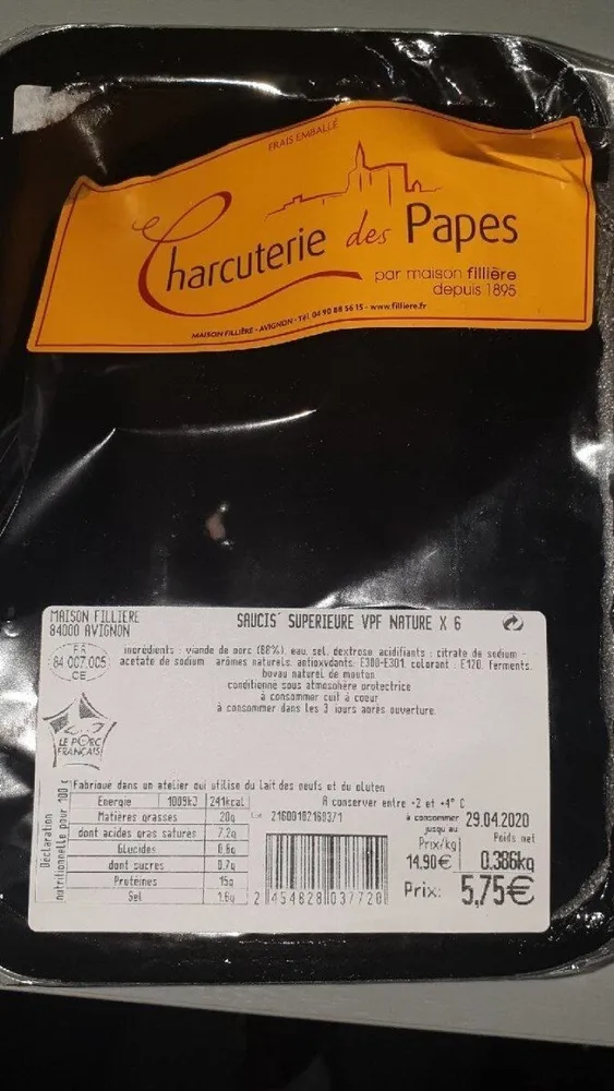 Saucis' superieure VPF nature X6
