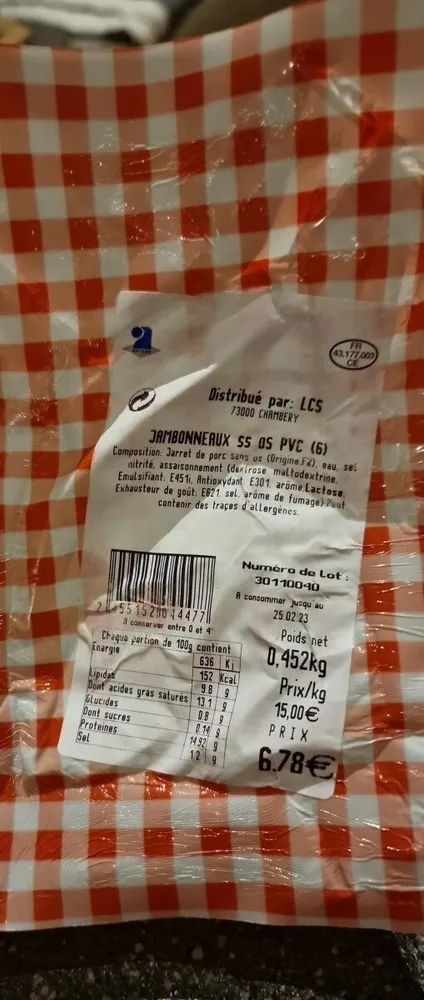 Jambonneau ss os pvc