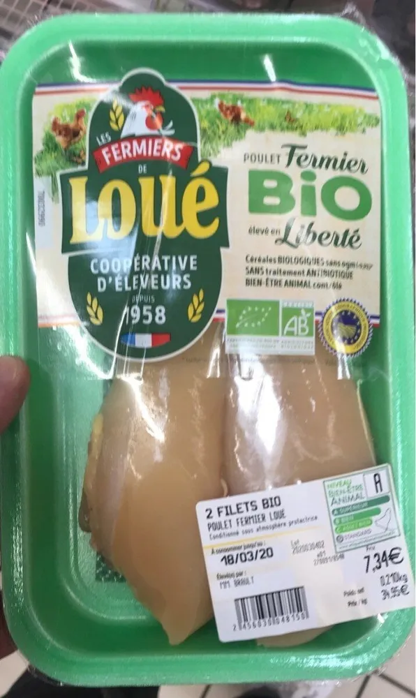 Poulet fermier bio loue