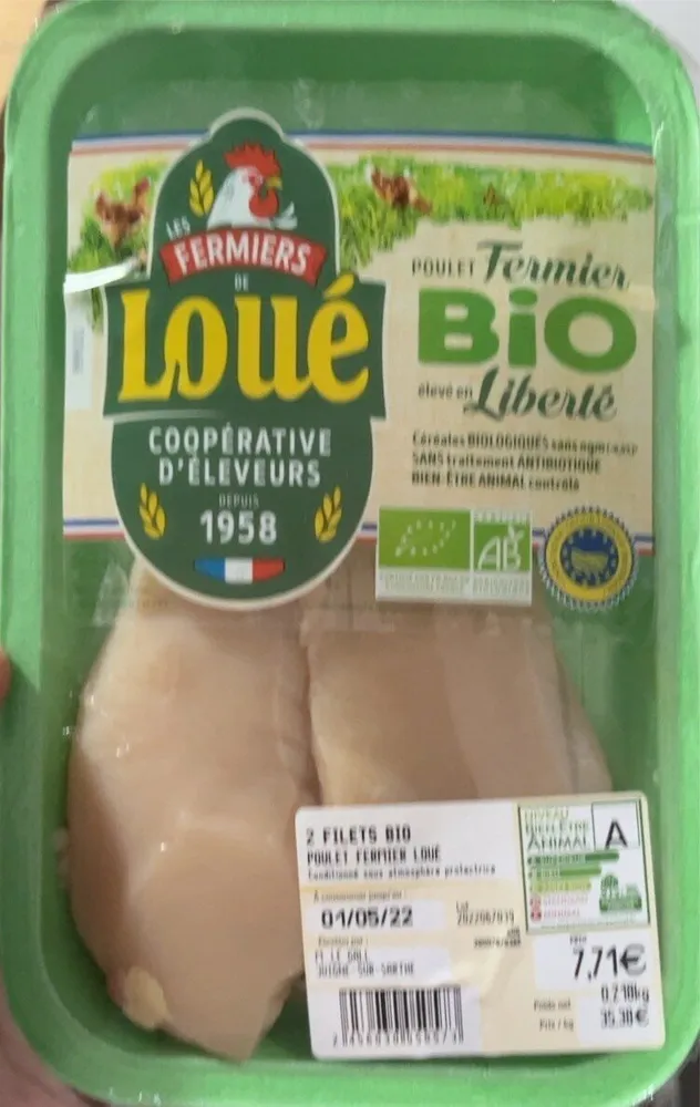 Poulet fermier bio