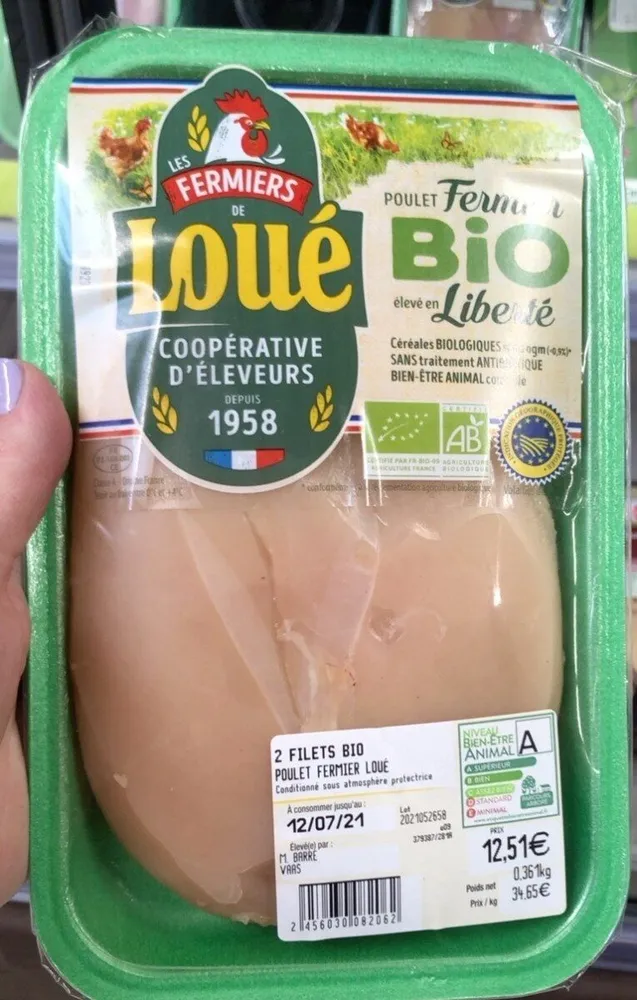 Poulet fermier bio