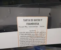 Tarta de queso y frambuesa