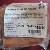1/4 dejambon sec sup des Pyrénées
