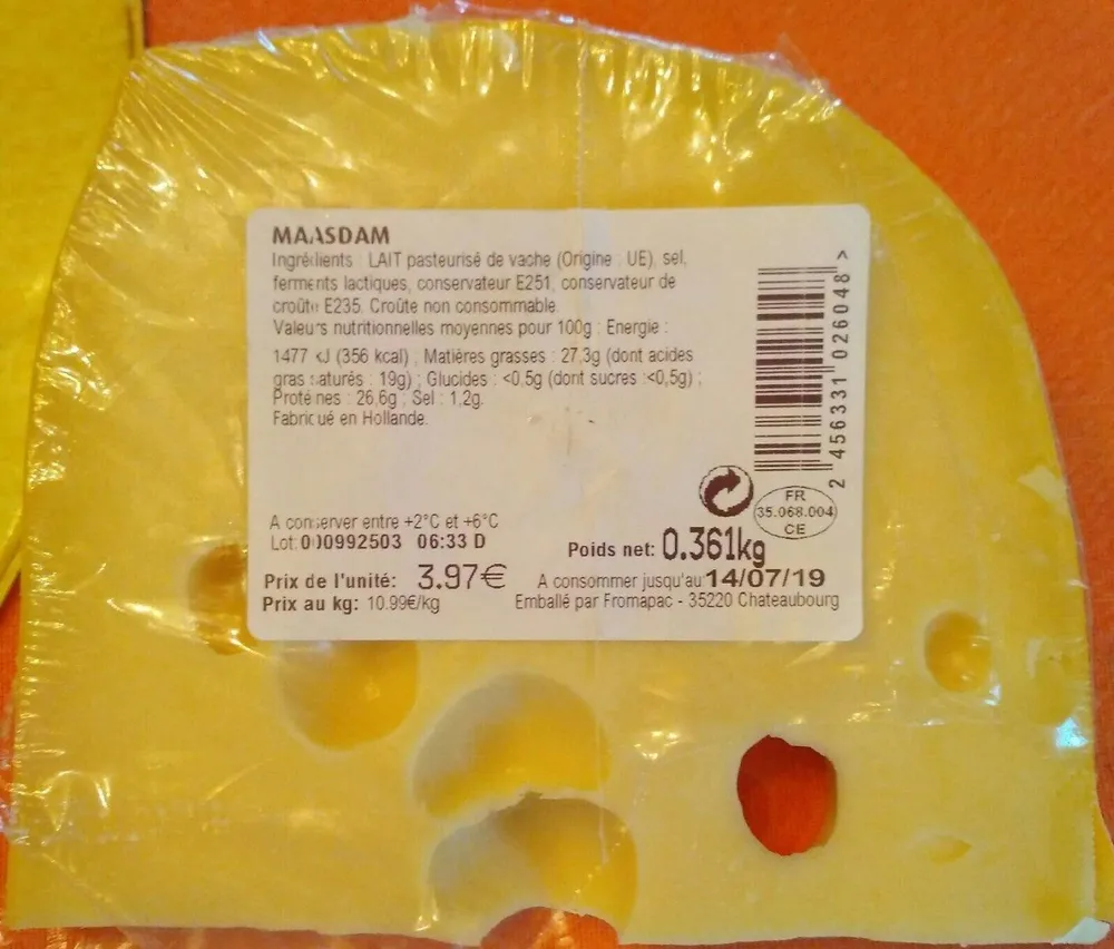Fromage maasdam