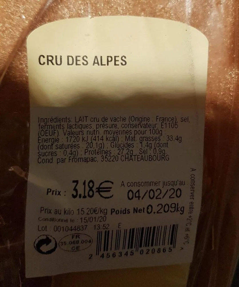 Cru des Alpes