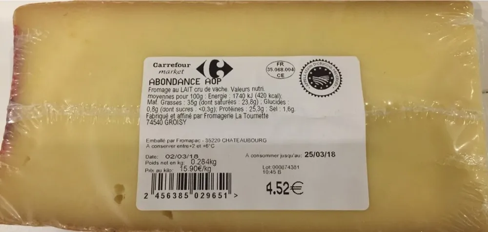 Fromage abondance