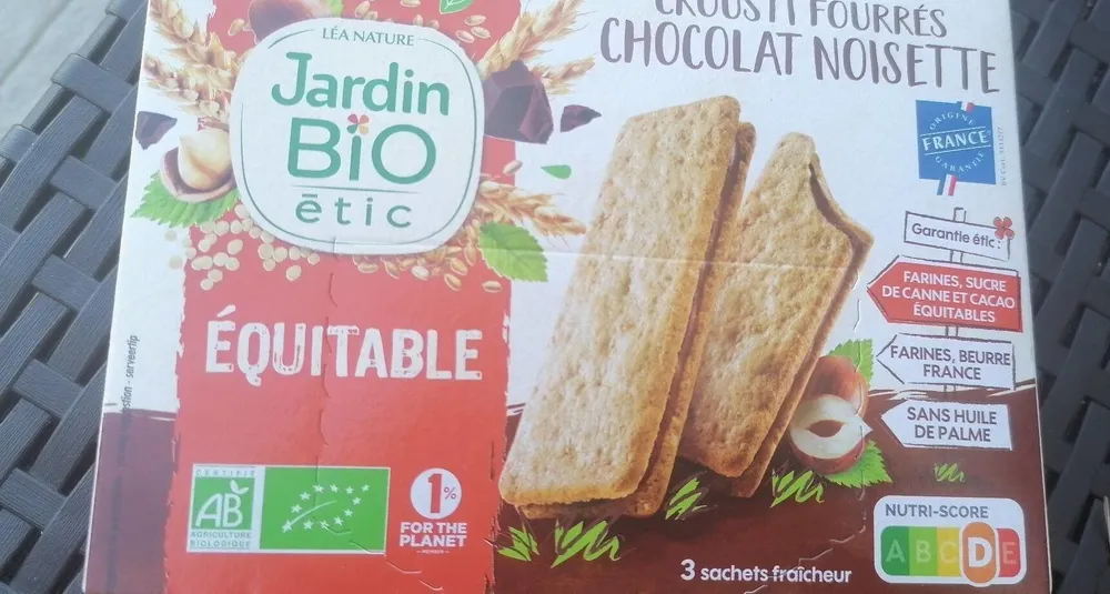 Crousti fourré chocolat noisete
