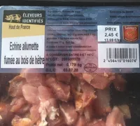 Echine allumette fumée au bois de hêtre