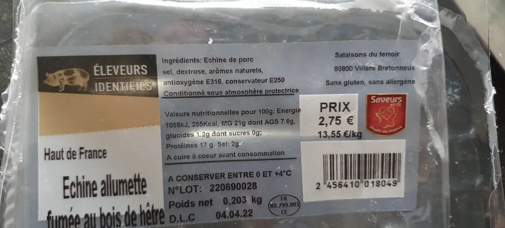 Échine allumette