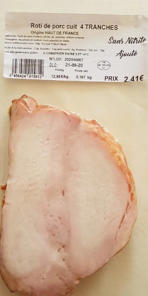Rôti de porc origine Hauts de France