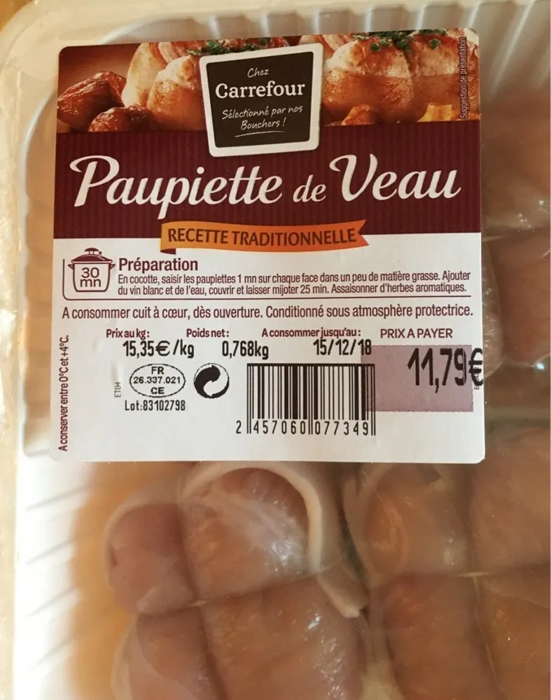 Paupiettes de veau
