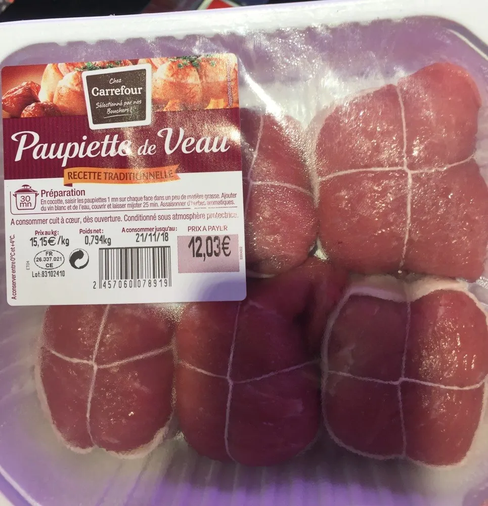 Paupiette de veau