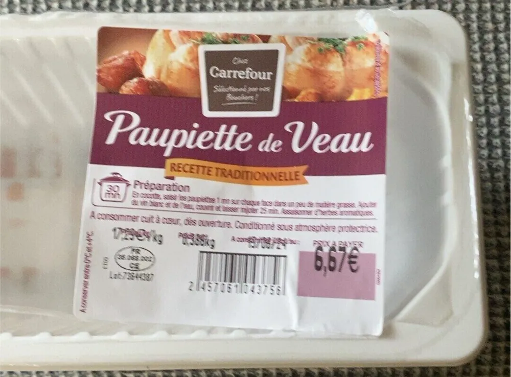 Paupiettes de veau