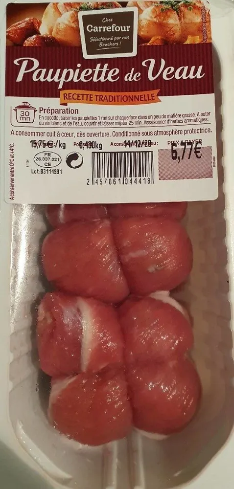 Paupiette de veau