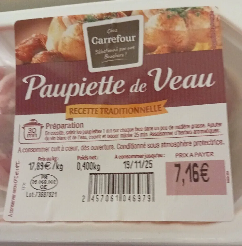 Paupiette de veau