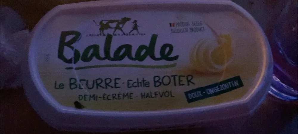 le beurre demi ecreme