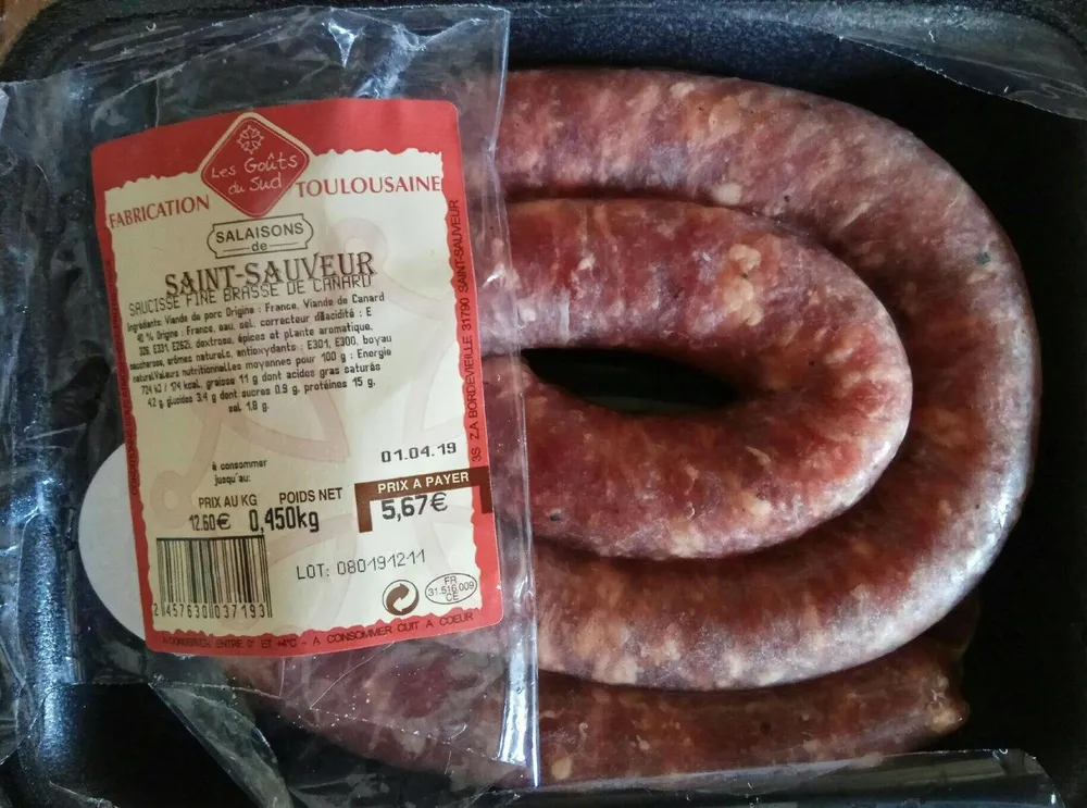 Saucisse de canard