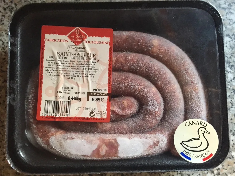 Saucisse Fraiche Fine de Canard