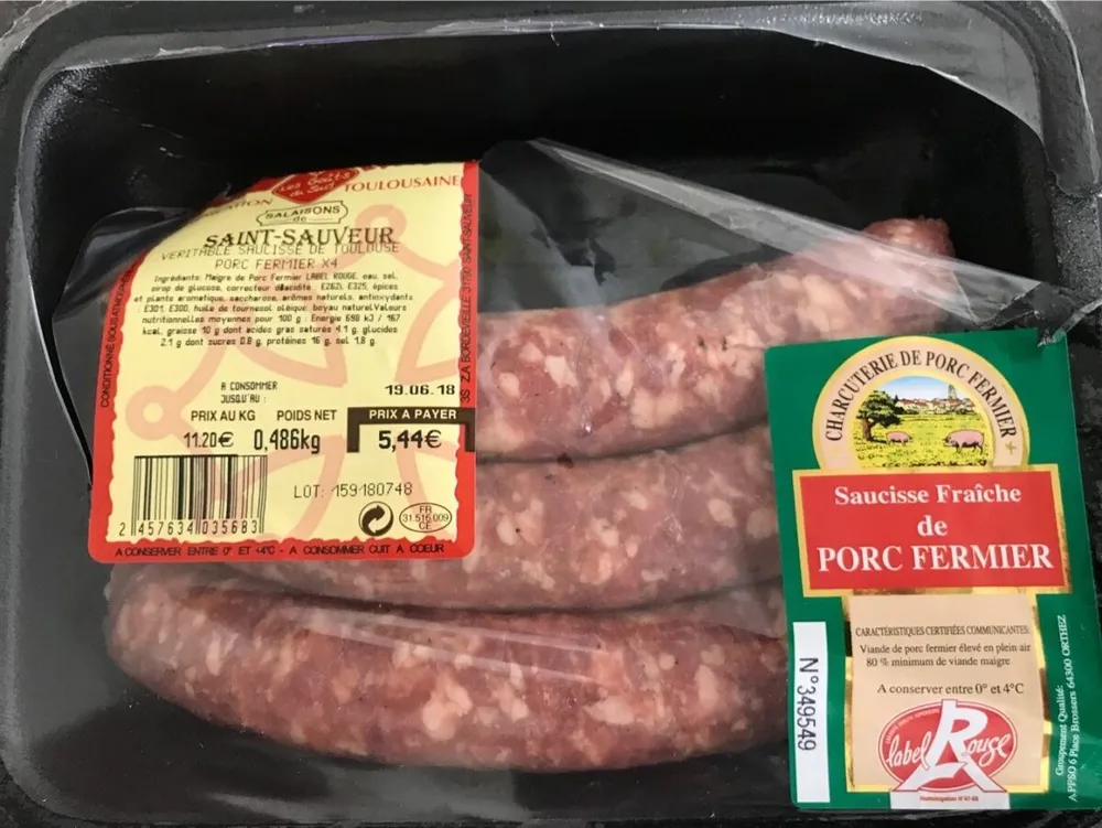Veritable saucisse de Toulouse