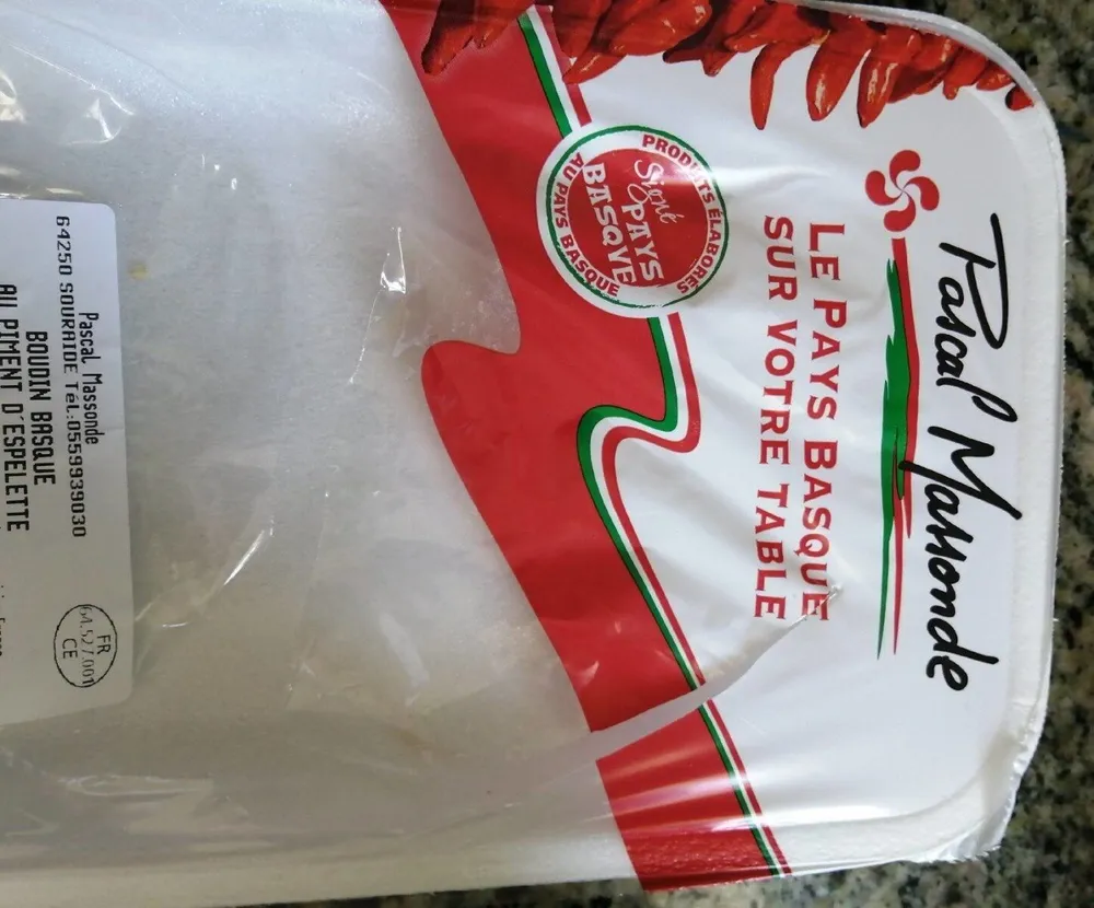 Boudin Basque au piment d Espelette
