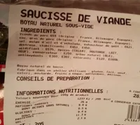 Saucisse de viande