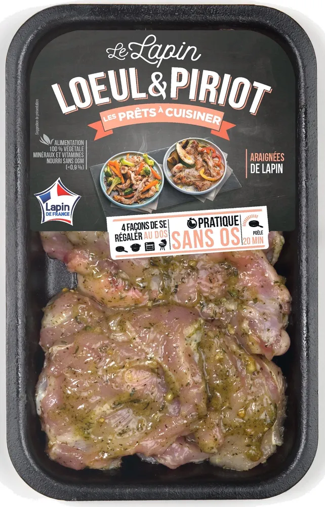 Demi avants de lapin désossés thym citron