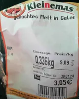 Gekochtes Mett in Gelee