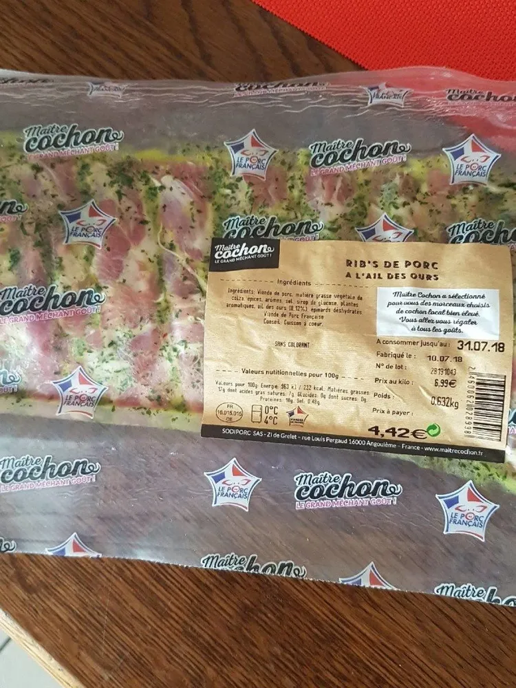 Rib's de porc à l'ail des ours