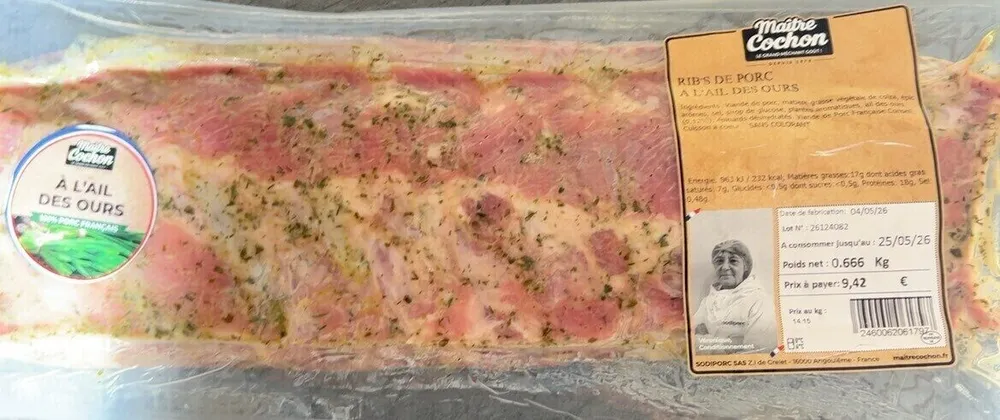 Ribs de porc a l’ail des ours