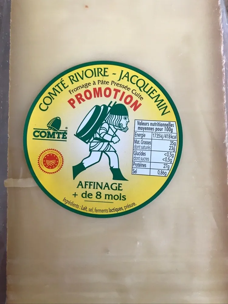 Comté rivoire affinage 8 mois