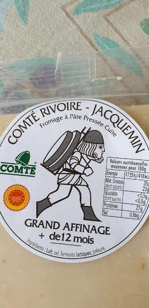 Comté Rivoire jacquemin