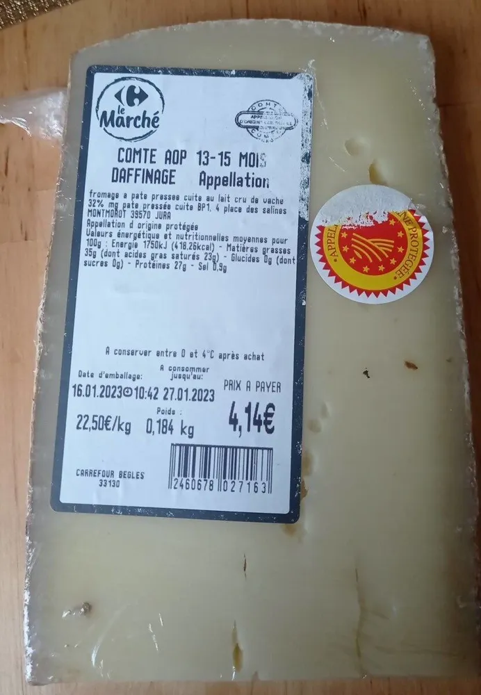 CONTÉ AOP 13-15 MOIS D'AFFINAGE