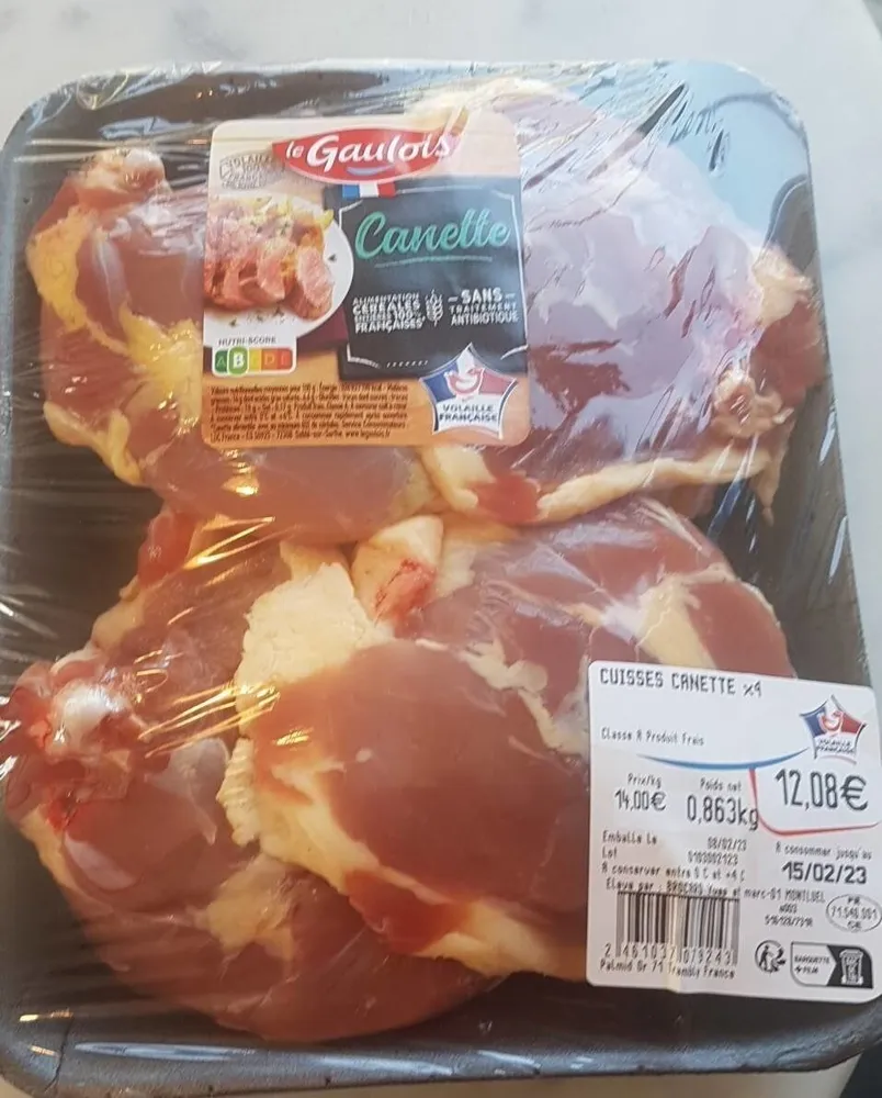 Cuisses de canette x4
