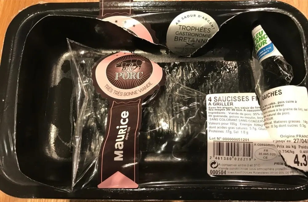 4 Saucisses fraiches