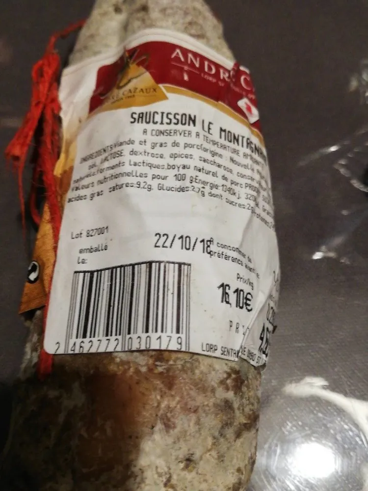 Saucisson le Montagnard