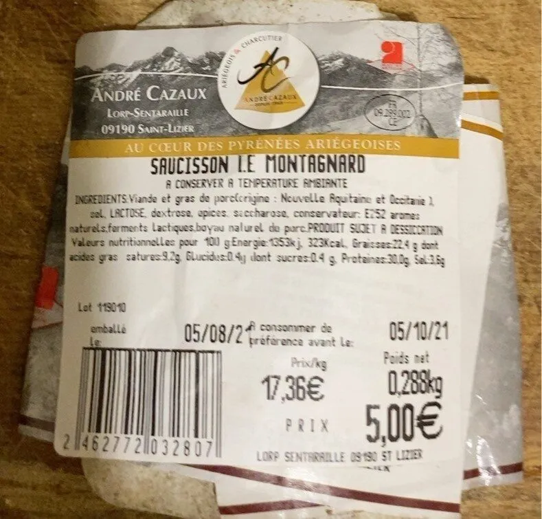 Saucisson le montagnard